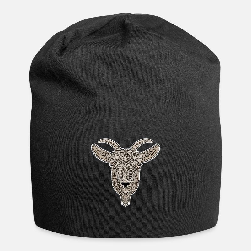 Chèvre chèvre chèvre - Bonnet en jersey - noir