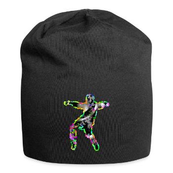 Fractal & Rainbow, Nerd Gift, Dancer & Colorful - Jersey Beanie - black - Front