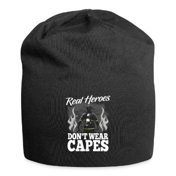 Pompier cadeau - Bonnet en jersey - noir - Devant