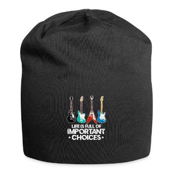 Gitarrist - Jersey-Beanie - Schwarz - Vorne