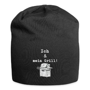 Ich & mein Grill - Jersey-Beanie - Schwarz - Vorne