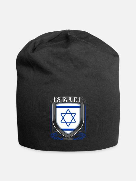 Israel - Jersey-Beanie - Schwarz