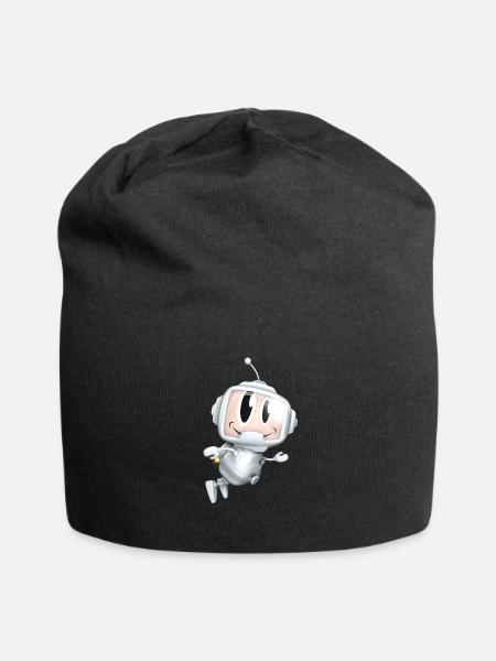 Der kleine Astronaut - Jersey-Beanie - Schwarz