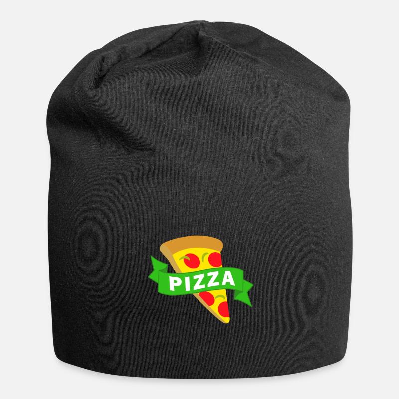 pizza - Bonnet en jersey - noir