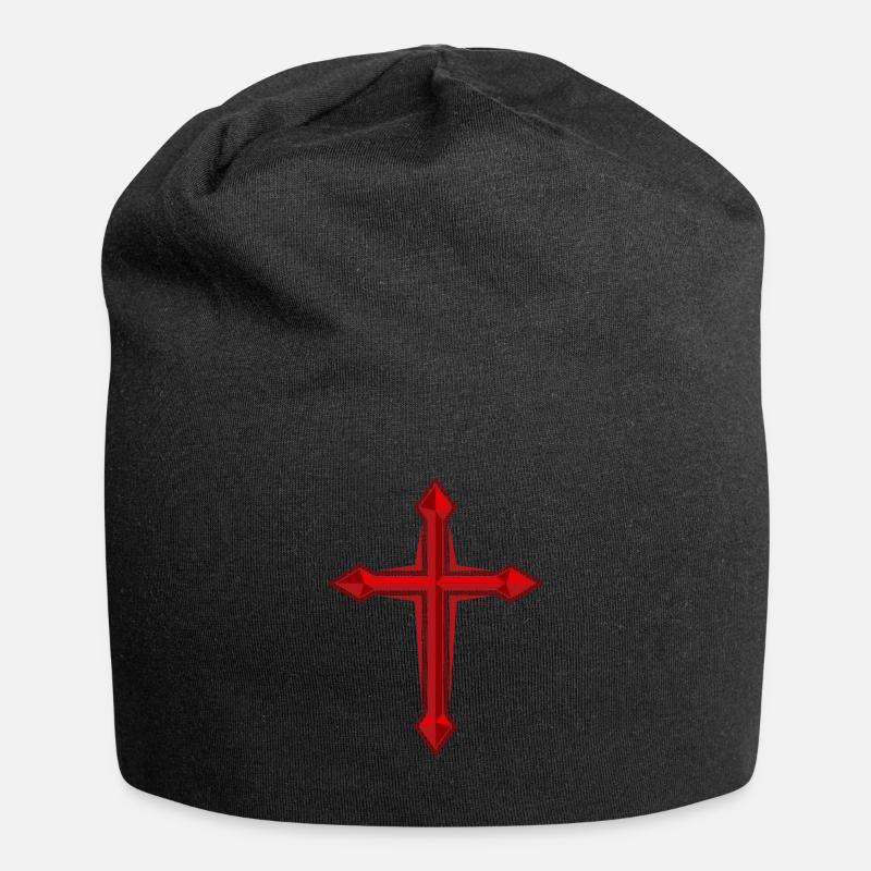 Knights Templar Knights Knights Medieval Templars - Jersey Beanie - black