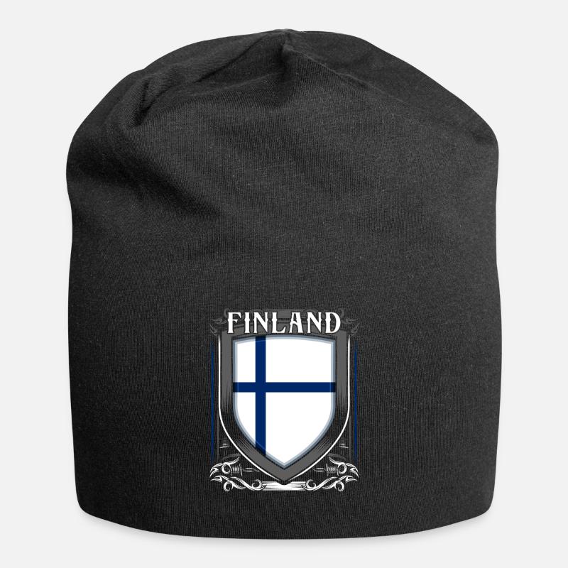 Finland - Jersey Beanie - black