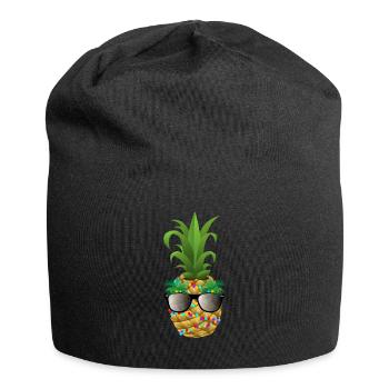Ananas Lichterkette t-shirt Geschenk Dress - Jersey-Beanie - Schwarz - Vorne