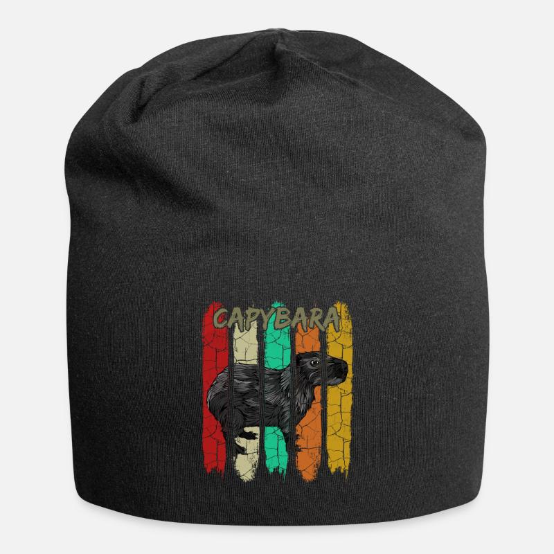 Capybara - Bonnet en jersey - noir
