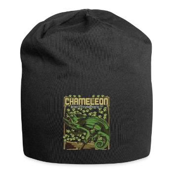 Chamäleon - Jersey-Beanie - Schwarz - Vorne