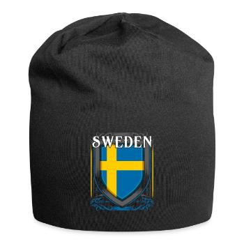Schweden - Jersey-Beanie - Schwarz - Vorne
