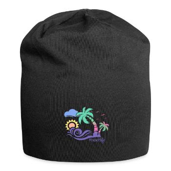 plage - Bonnet en jersey - noir - Devant