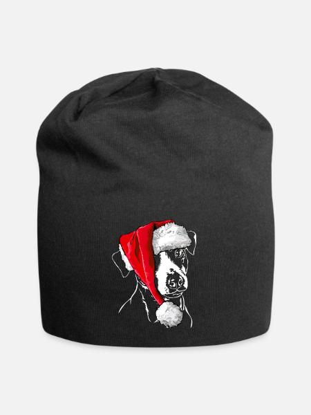 JACK RUSSELL TERRIER Weihnachten Mütze Wilsigns - Jersey-Beanie - Schwarz