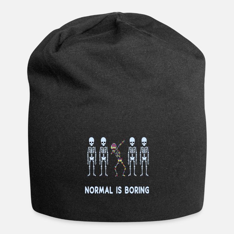 L'AUTISME EST NORMAL - Bonnet en jersey - noir