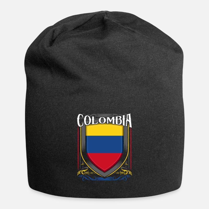 Colombie - Bonnet en jersey - noir
