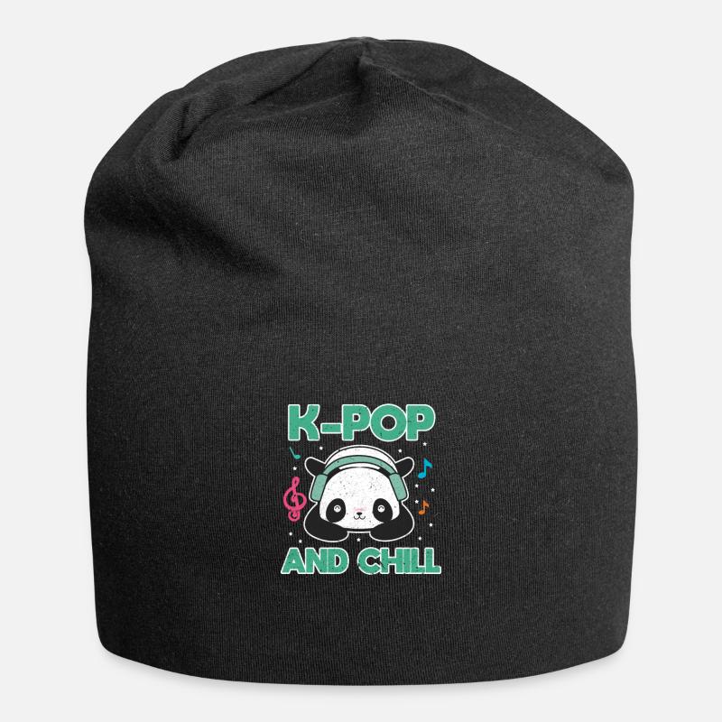 K-Pop - Bonnet en jersey - noir