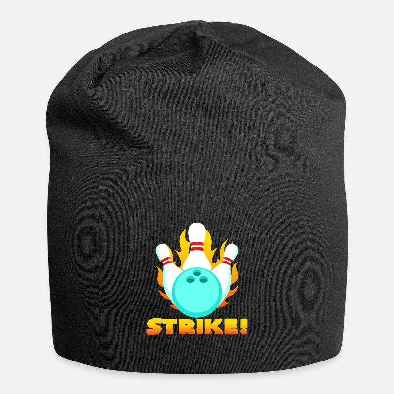 Bowling - Jersey-Beanie - Schwarz