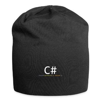 C# is awesome - Bonnet en jersey - noir - Devant