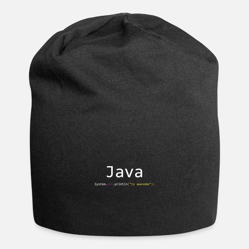 Java is awesome - Bonnet en jersey - noir