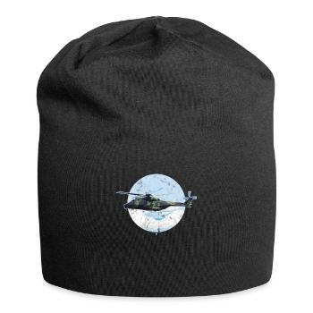 Transporthubschrauber NH90 Pilot Geschenk - Jersey-Beanie - Schwarz - Vorne