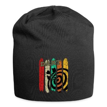 Retro Style Vintage Dartboard Dartpfeile Geschenk - Jersey-Beanie - Schwarz - Vorne