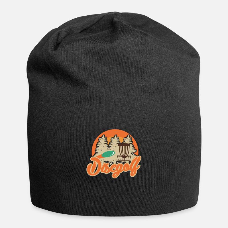Discgolf Disc Golf Frisbee Ultimate Geschenk - Jersey-Beanie - Schwarz