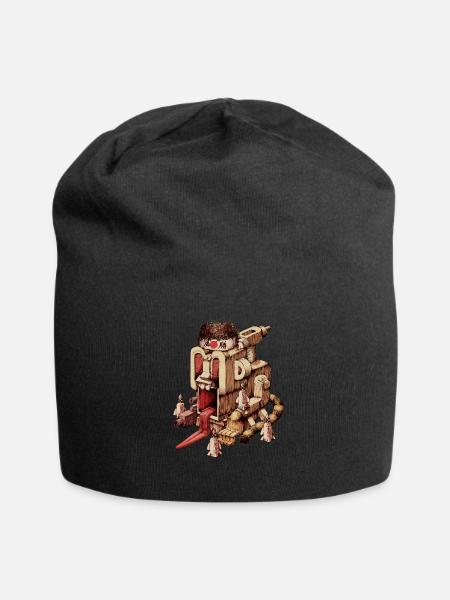 Kamikaze Samurai - Jersey-Beanie - Schwarz