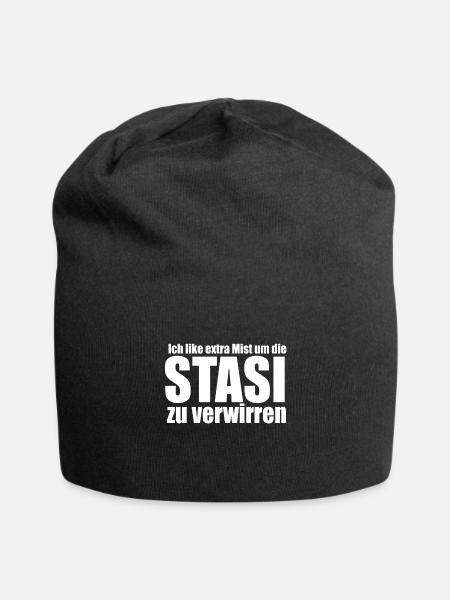 Geschenkidee Spruch social Media - Jersey-Beanie - Schwarz