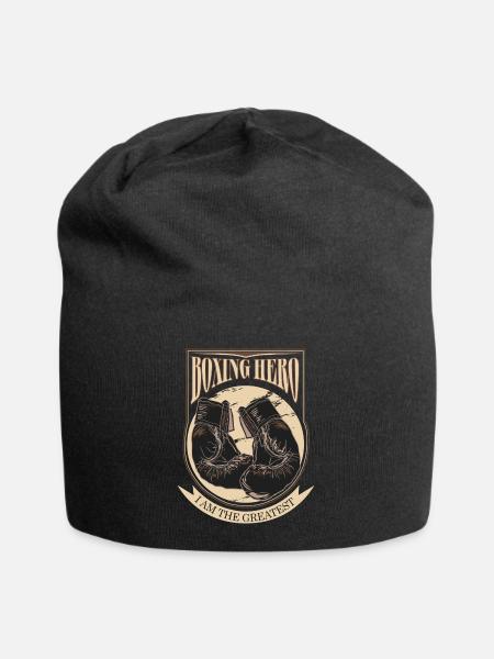 Boxing Hero - The Greatest - On Dark - Jersey Beanie - black