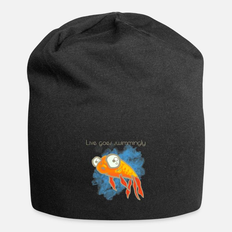 Poisson poisson poisson poisson - Bonnet en jersey - noir