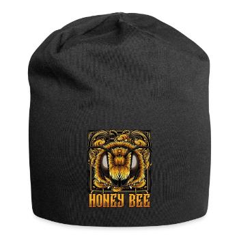 Modern honeybee | Trendy bee wasp gift - Jersey Beanie - black - Front