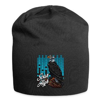 Modern Weißkopfseeadler Trendy Greifvogel Geschenk - Jersey-Beanie - Schwarz - Vorne