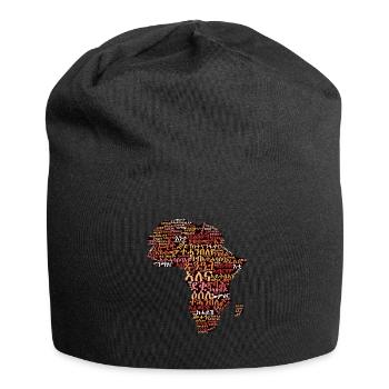 Abraham Afworqi song with African Map - Jersey-Beanie - Schwarz - Vorne