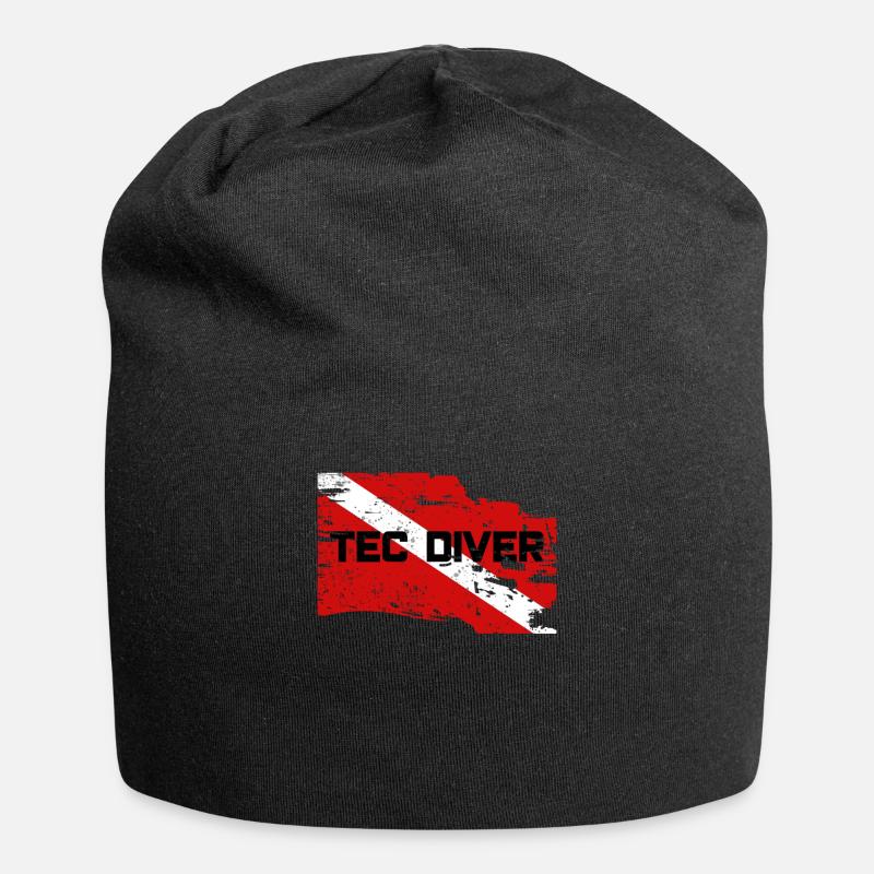 TEC DIVER - Jersey-Beanie - Schwarz