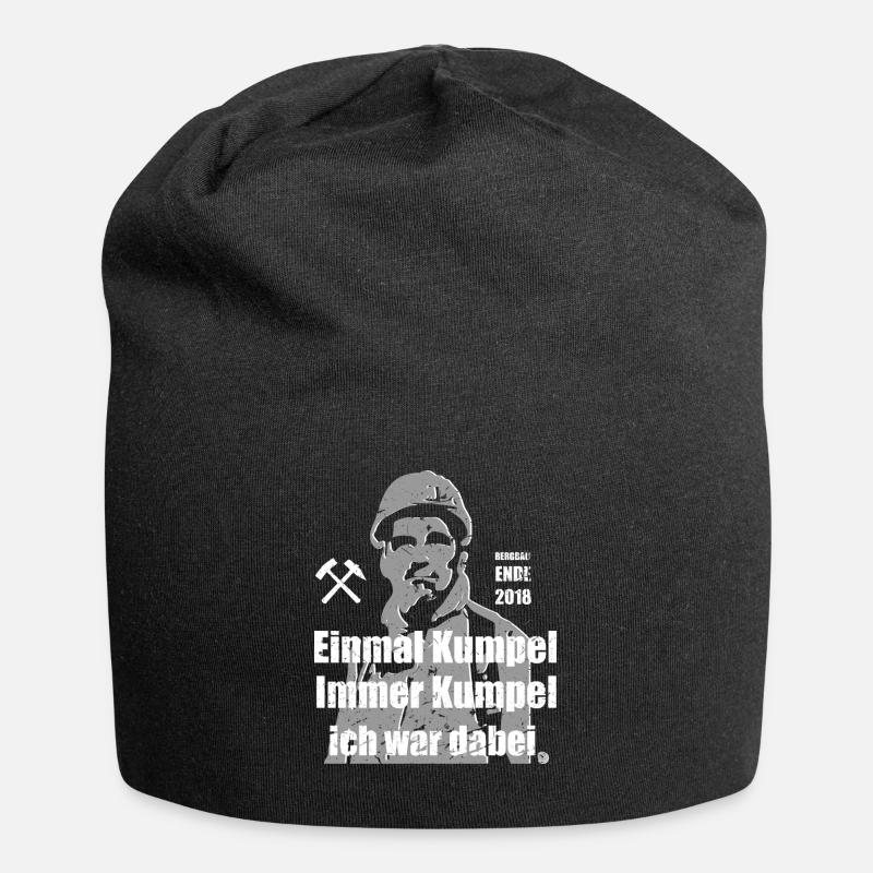Einmal Kumpel, Immer Kumpel ich war dabei - Jersey-Beanie - Schwarz