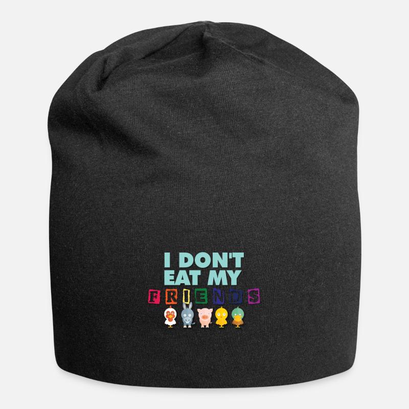Vegetarier - Jersey-Beanie - Schwarz