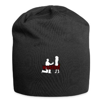 Bachelorette Party Gift Married Tshirt - Jersey Beanie - black - Front