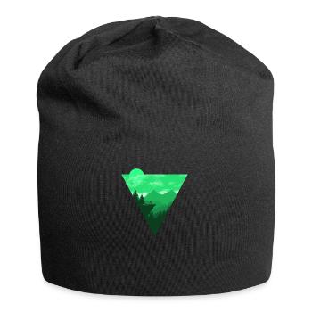 Camping Shirt I Outdoor Nature Travel Backpacker - Jersey Beanie - black - Front