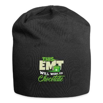 EMT Emergency Medical Technician Paramedic Gift - Jersey Beanie - black - Front