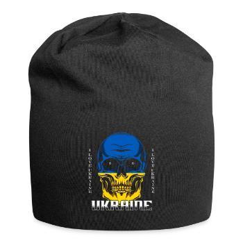 Ukraine - Jersey-Beanie - Schwarz - Vorne