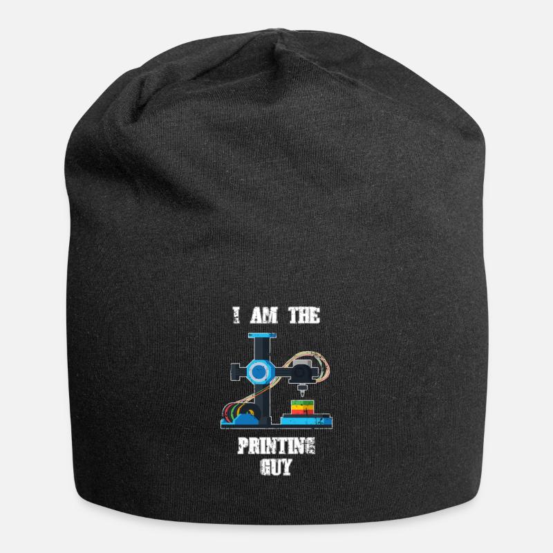 3D Druck Geschenk Lustiger Spruch I 3D Printed - Jersey-Beanie - Schwarz