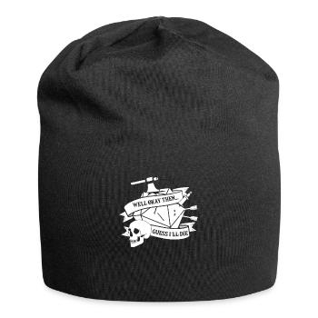 Gamer RPG Dungeon Cube Tabletop Funny Gift - Jersey Beanie - black - Front
