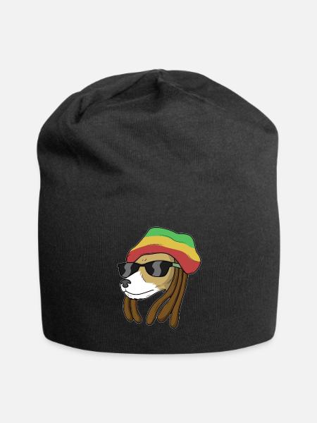 Reggae Dog - Jersey-Beanie - Schwarz