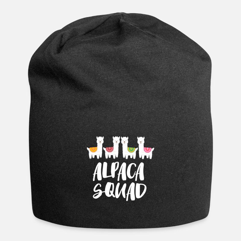 alpaca - Jersey Beanie - black