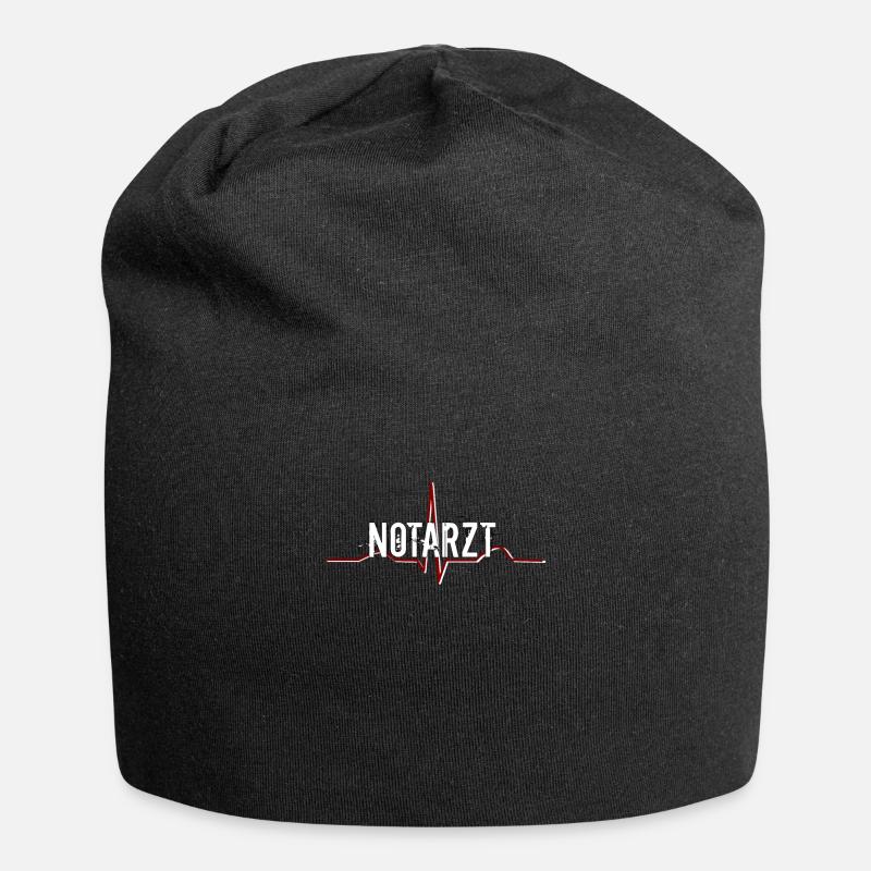 Notarzt - Jersey-Beanie - Schwarz