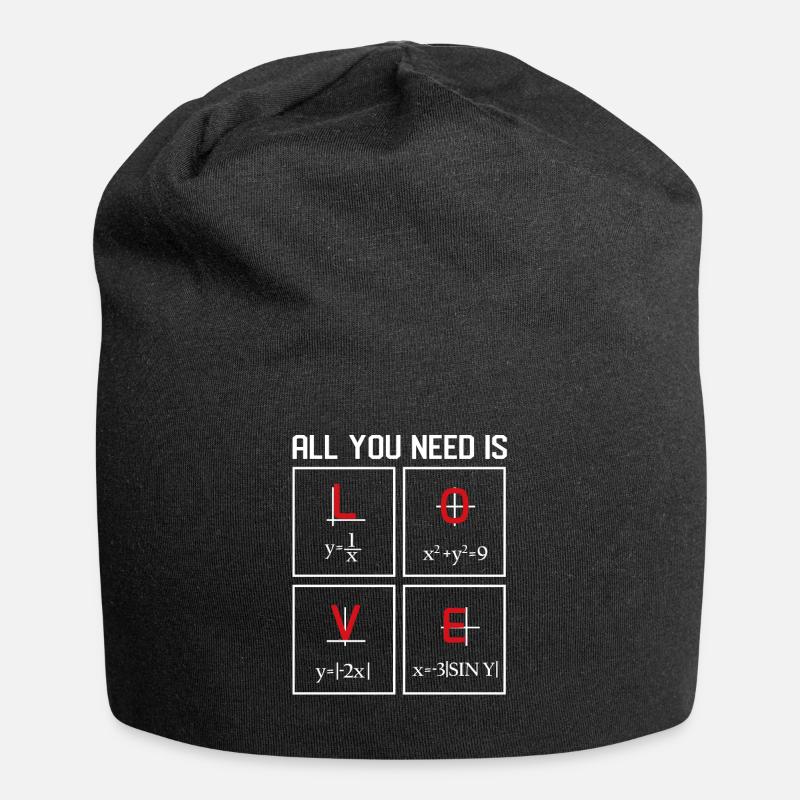 Math Design - Jersey Beanie - black