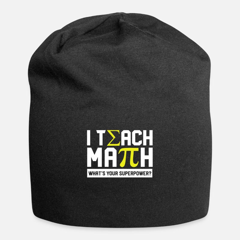 Conception mathématique - Bonnet en jersey - noir