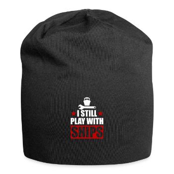 Drôle de mécanicien de bateau t-shirt & idée cadeau - Bonnet en jersey - noir - Devant