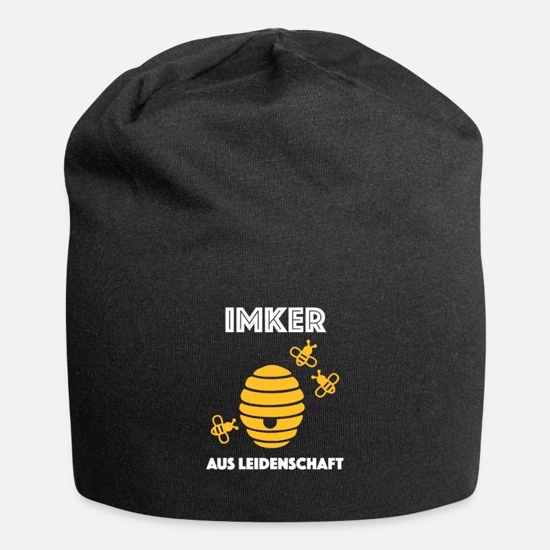 Imker Biene Beekeeper Honig - Jersey-Beanie - Schwarz