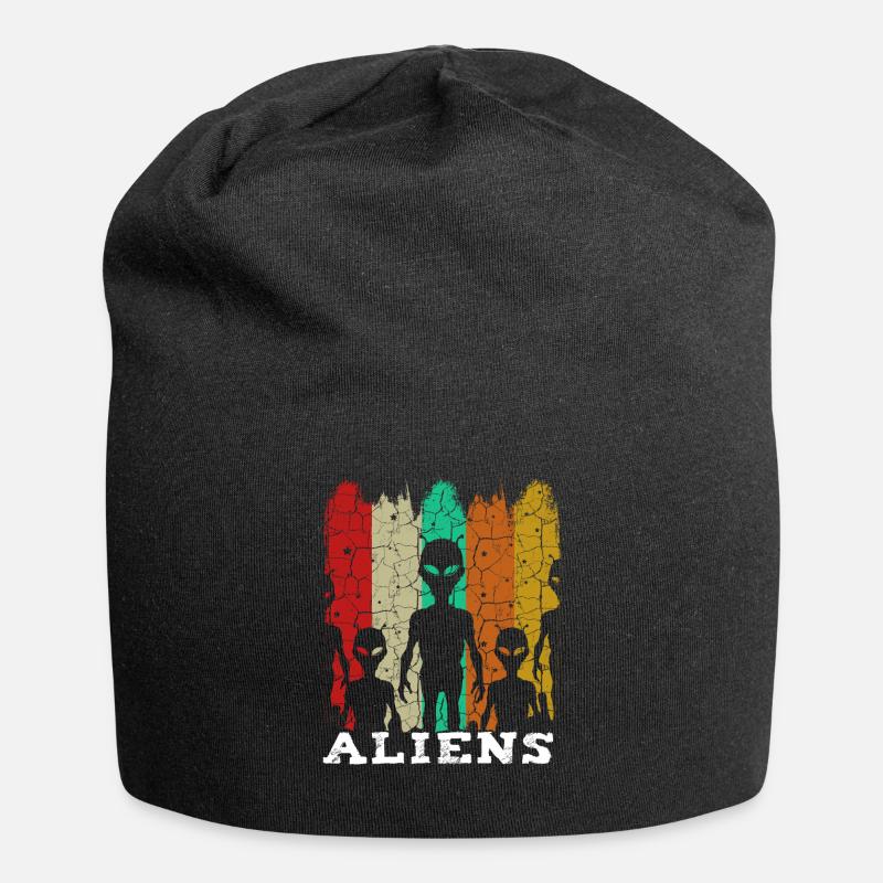 Alien - Jersey-Beanie - Schwarz