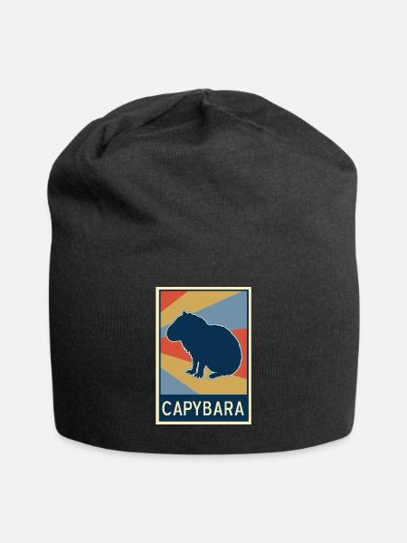 Capybara - Bonnet en jersey - noir